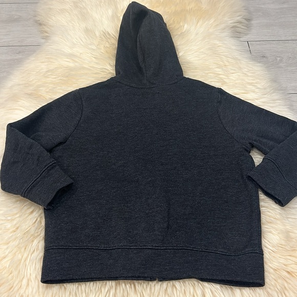 Old Navy Dark Gray Zippered Hoodie Size 4T - Picture 6 of 6